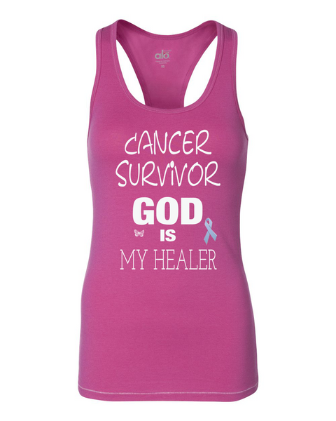 Cancer Survivors Ladies Racerback Tank Top